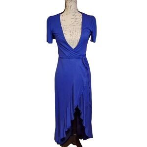See The Shades Ladies Size XS Blue Wrap Dress